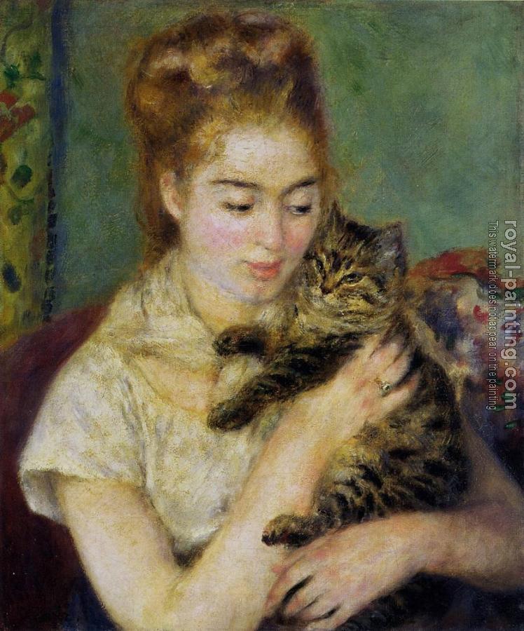 Pierre Auguste Renoir : Woman with a Cat